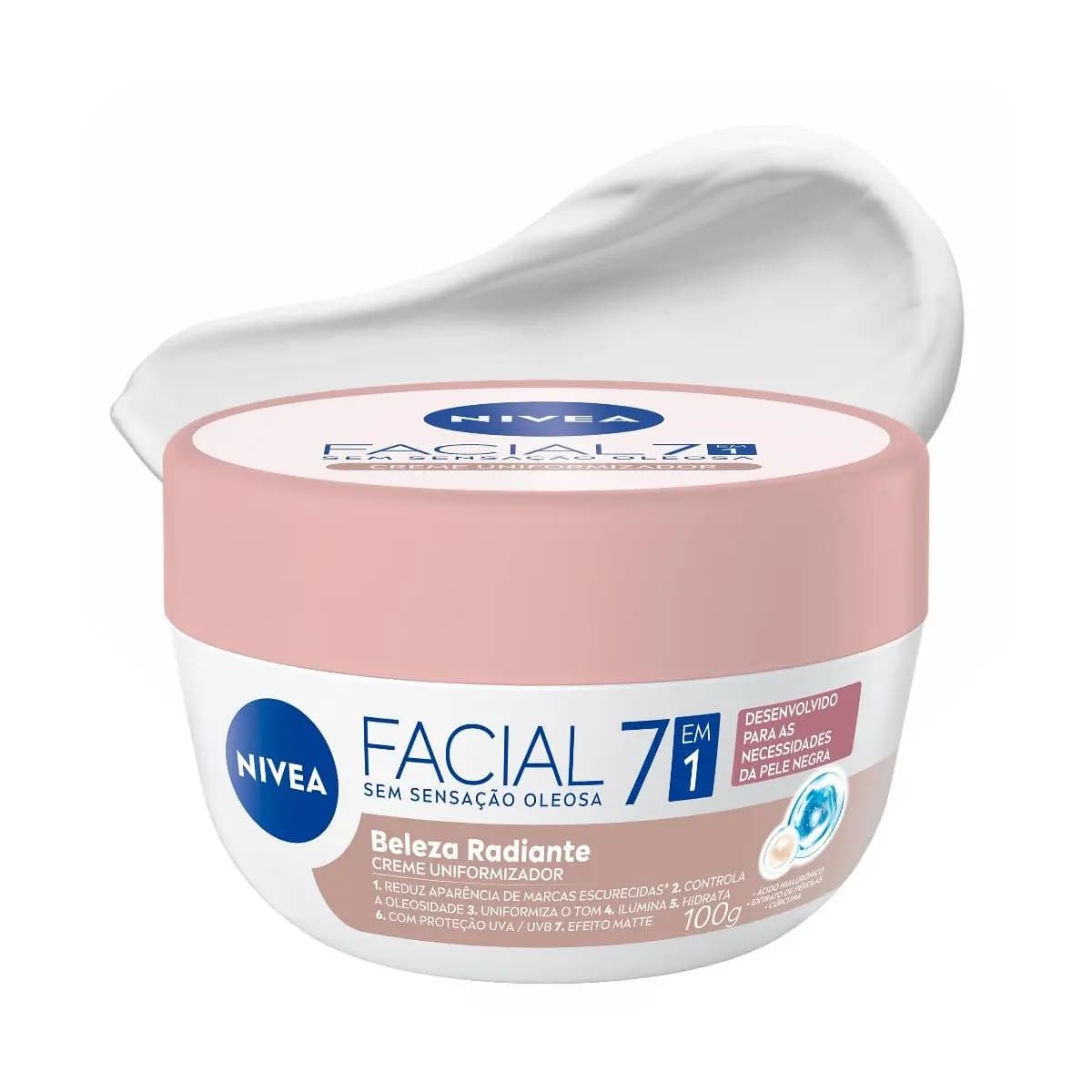 NIVEA Hidratante Facial Beleza Radiante 7 em 1 100g