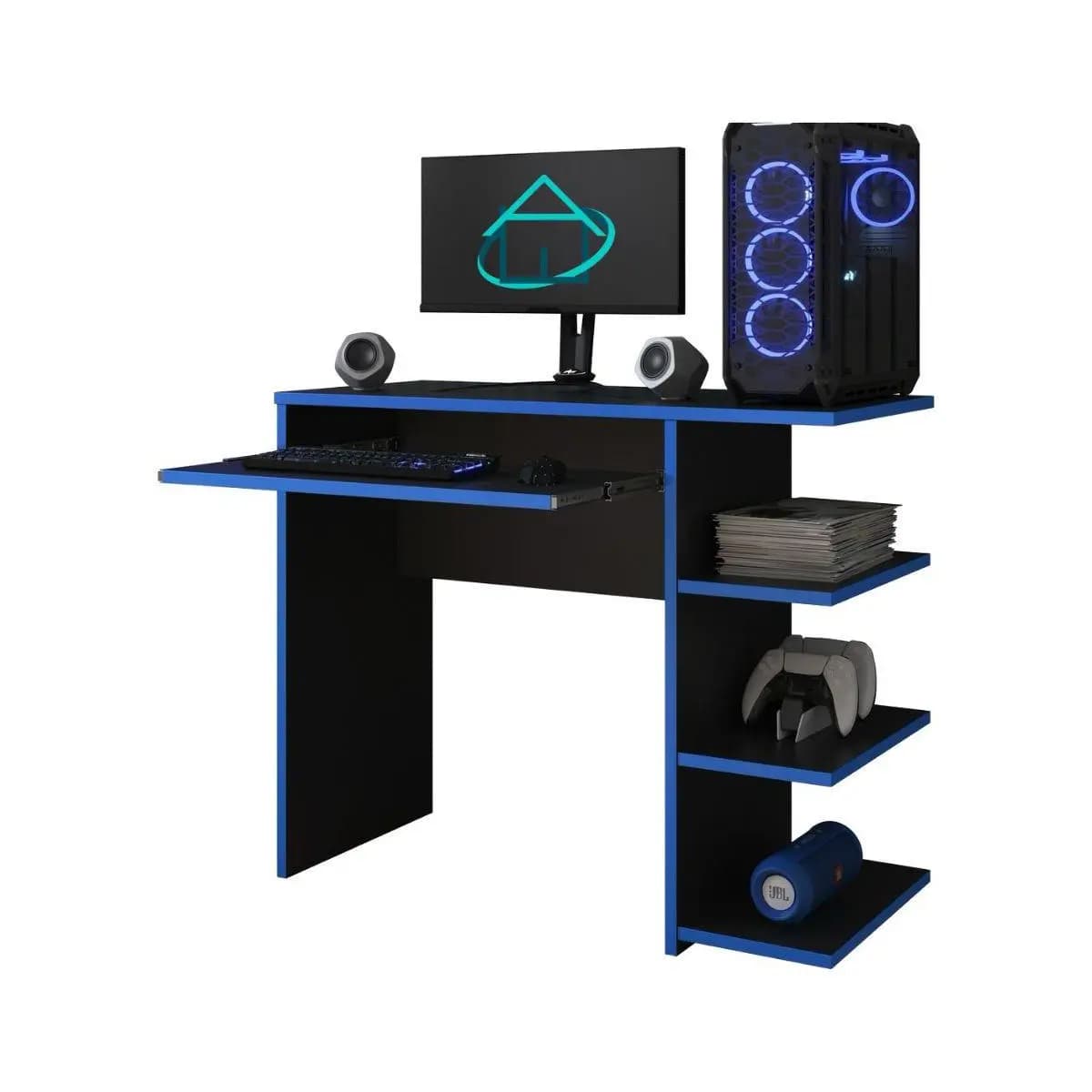 Mesa Escrivaninha Para Computador Escritório Pc Gamer RTX E&A - COR