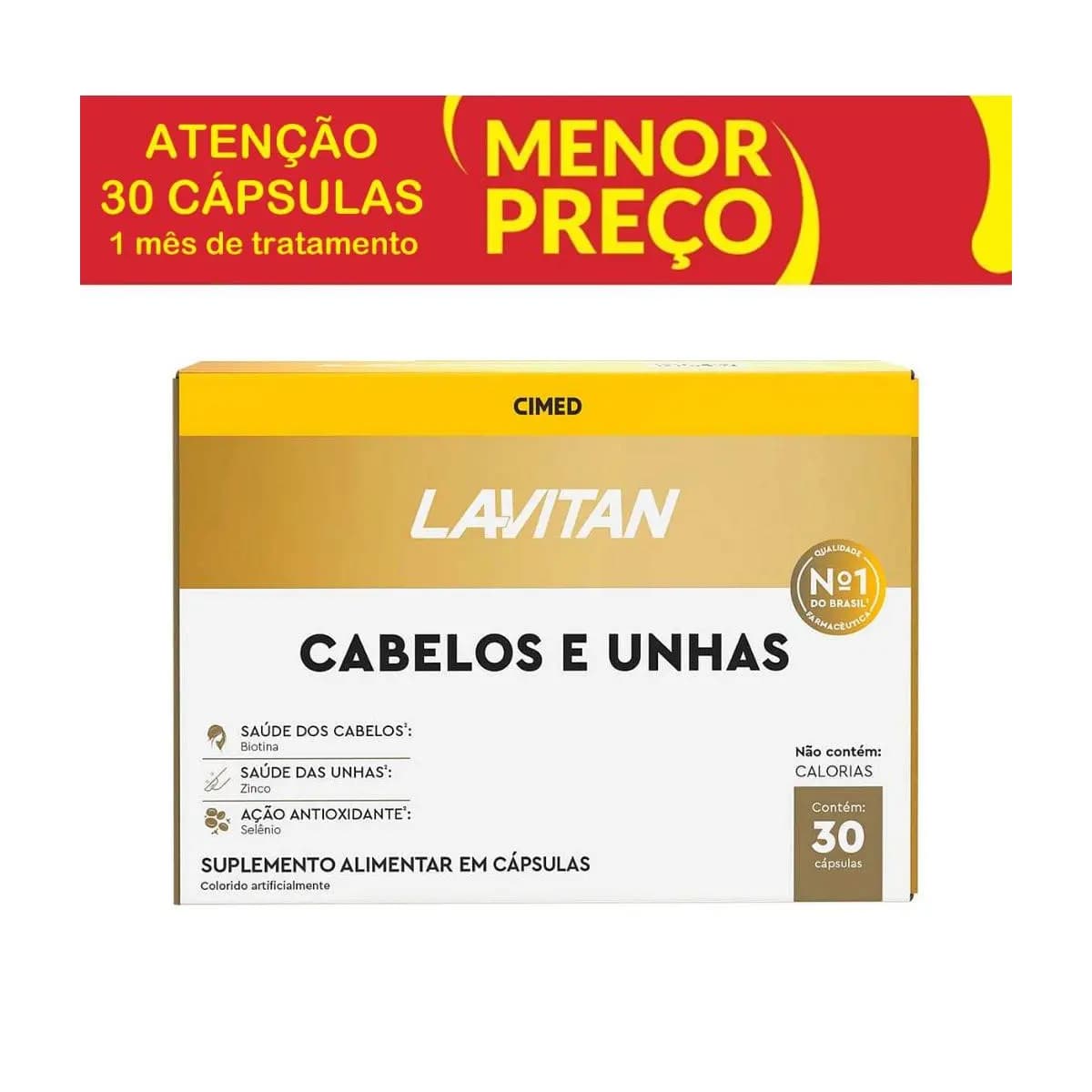 Lavitan Cabelos e Unhas 30 Comprimidos
