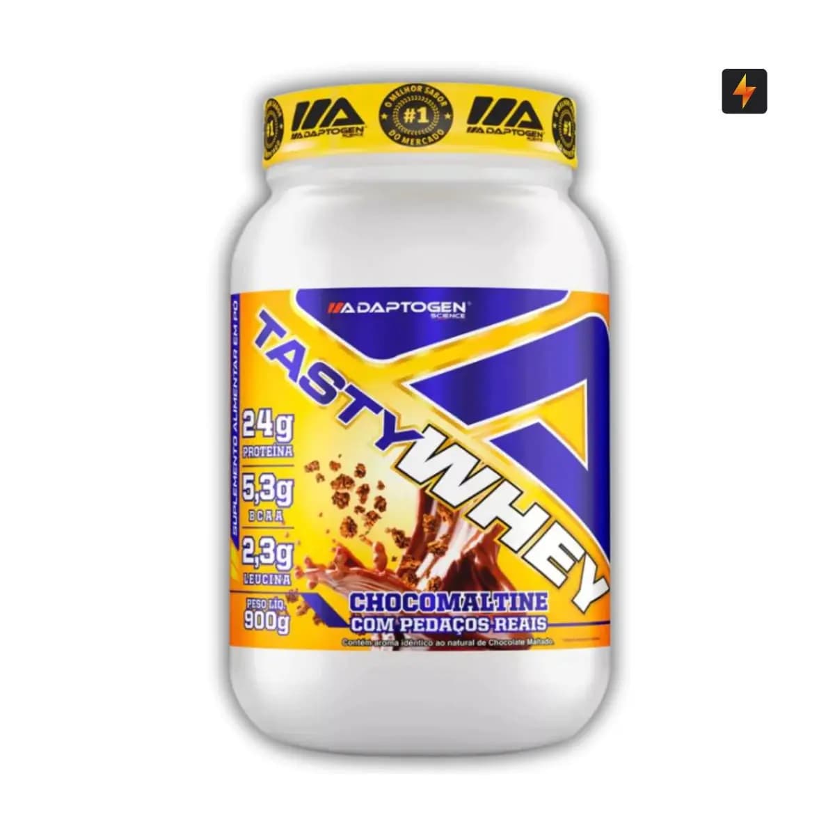 Tasty Whey Adaptogen 900g - Whey Protein 3w Proteína Concentrada Isolada Hidrolisada
