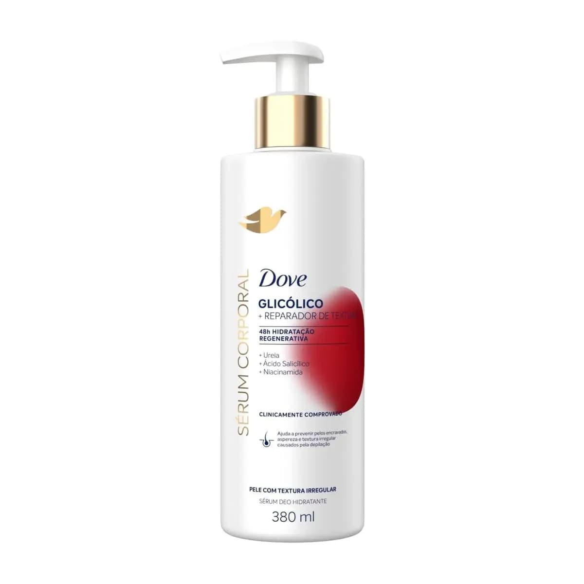 Dove Hidratante Sérum Corporal Glicólico + Reparador de Textura 380ml
