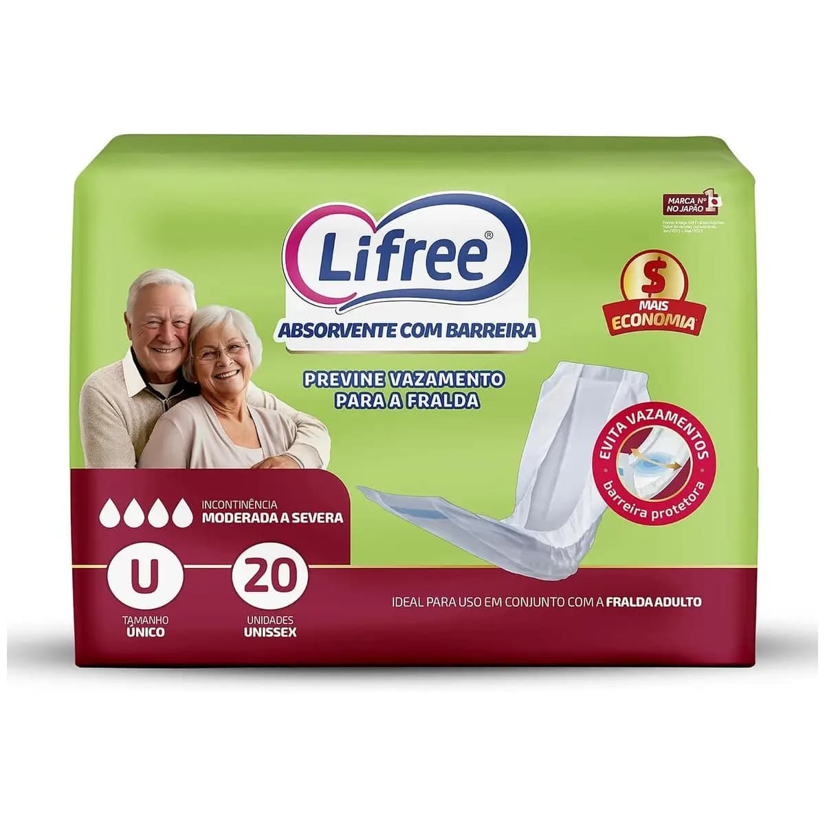 Lifree Absorvente Geriátrico 20 Unidades