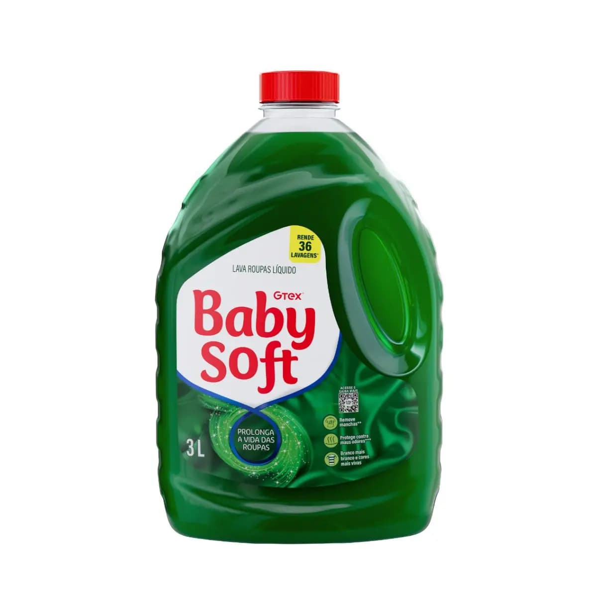 Lava Roupas Líquido Baby Soft Max Performance Verde - 3l