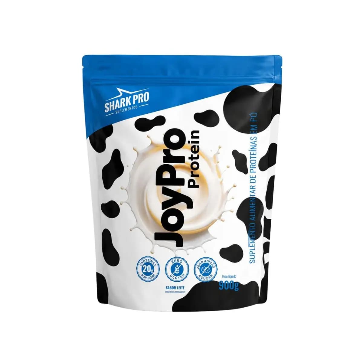 Whey Protein Concentrado JoyPro Sabor Leite 900g Refil - Shark Pro