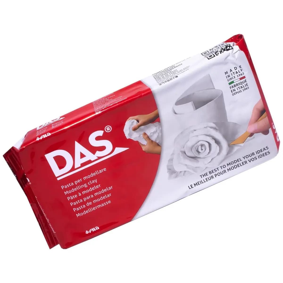 DAS, Massa para Modelar, Branco, 1Kg