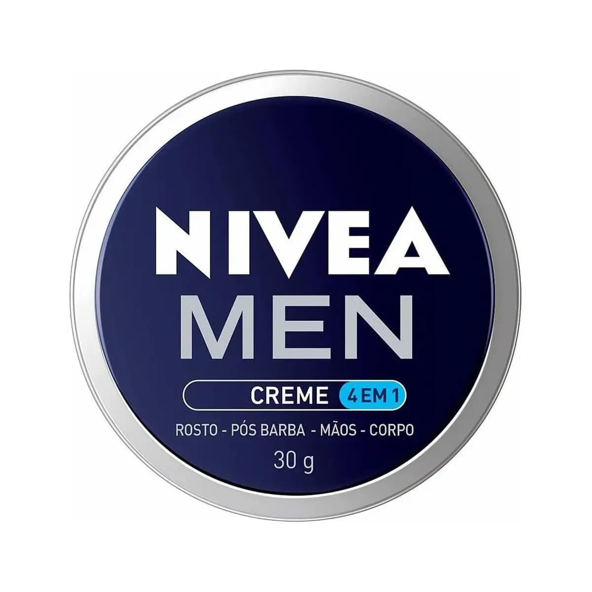NIVEA MEN Creme 4 em 1 30g, Hidratação Intensa, Evita Ressecamento, Corporal, Facial, Mãos, Pós Barba, Pele Normal e Extrasseca
