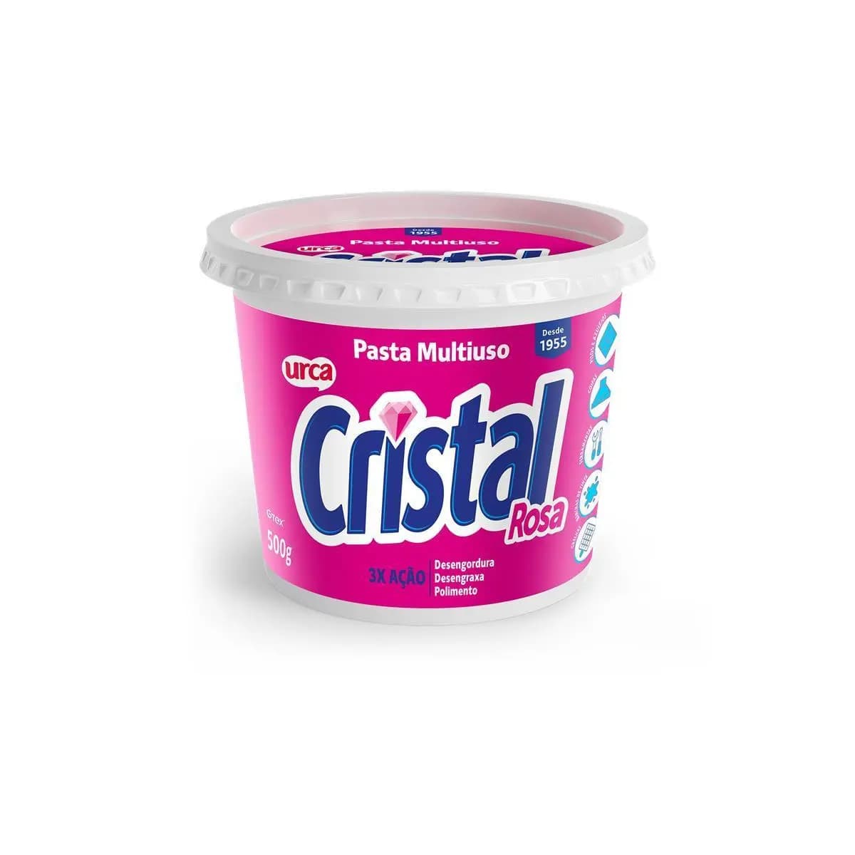 Sabão em Pasta Cristal Rosa - 500g