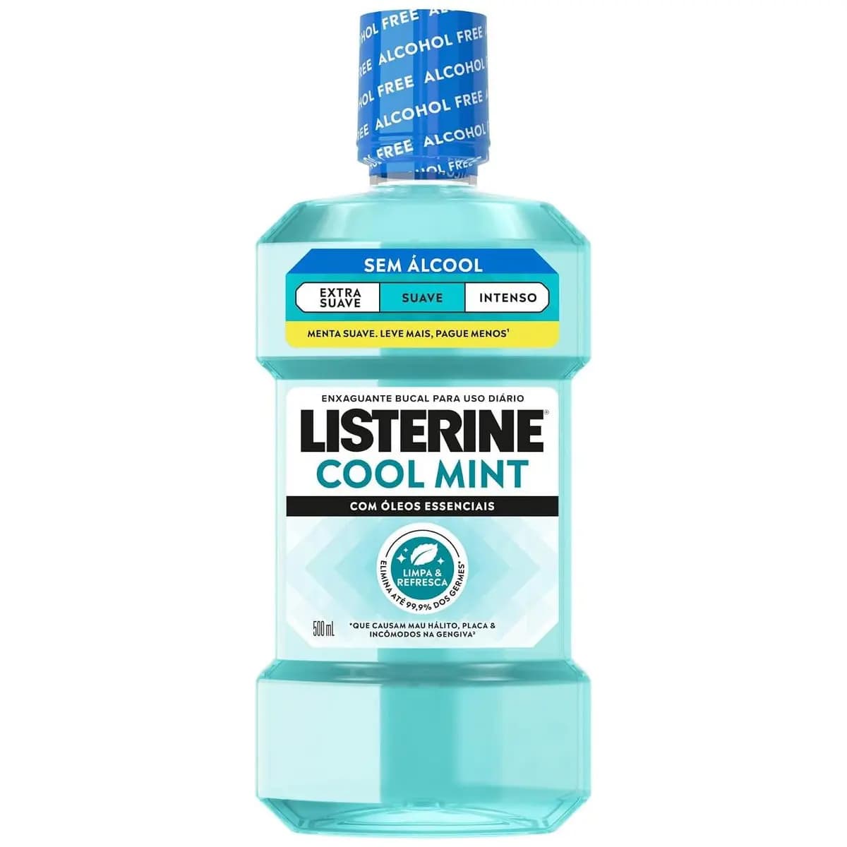 Enxaguante Bucal Listerine Cool Mint, Sem Álcool, 500ml