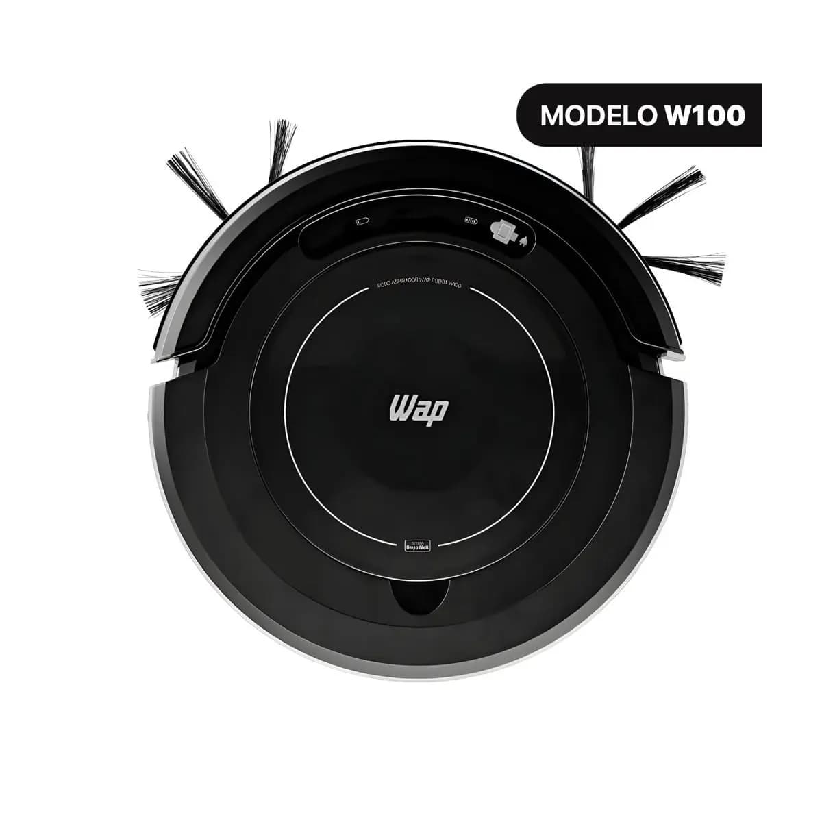 Aspirador de Pó Robô WAP Robot W100 3 em 1 Antiqueda Bivolt 17W