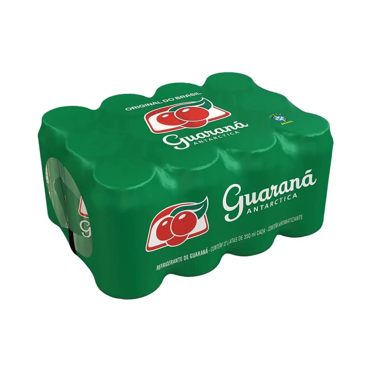 Refrigerante Guaraná Antarctica, Lata 350ml, Pack com 12 unidades