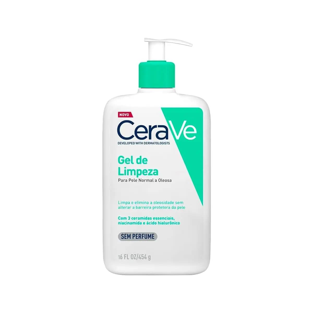 CeraVe, Gel de Limpeza Facial para pele oleosa, com Ácido Hialurônico e Niacinamida