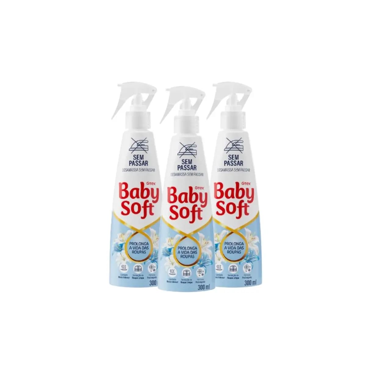Kit 3 Sem Passar Baby Soft 300ml