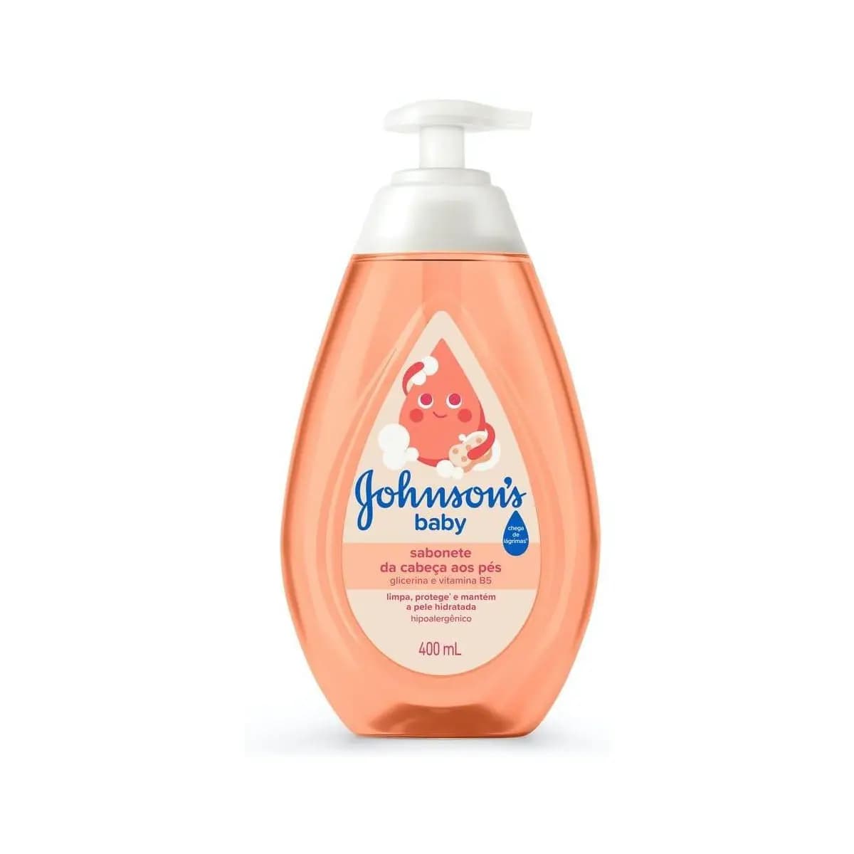 Johnson's Baby Sabonete Líquido Glicerina Da Cabeça Aos Pés, 400ml