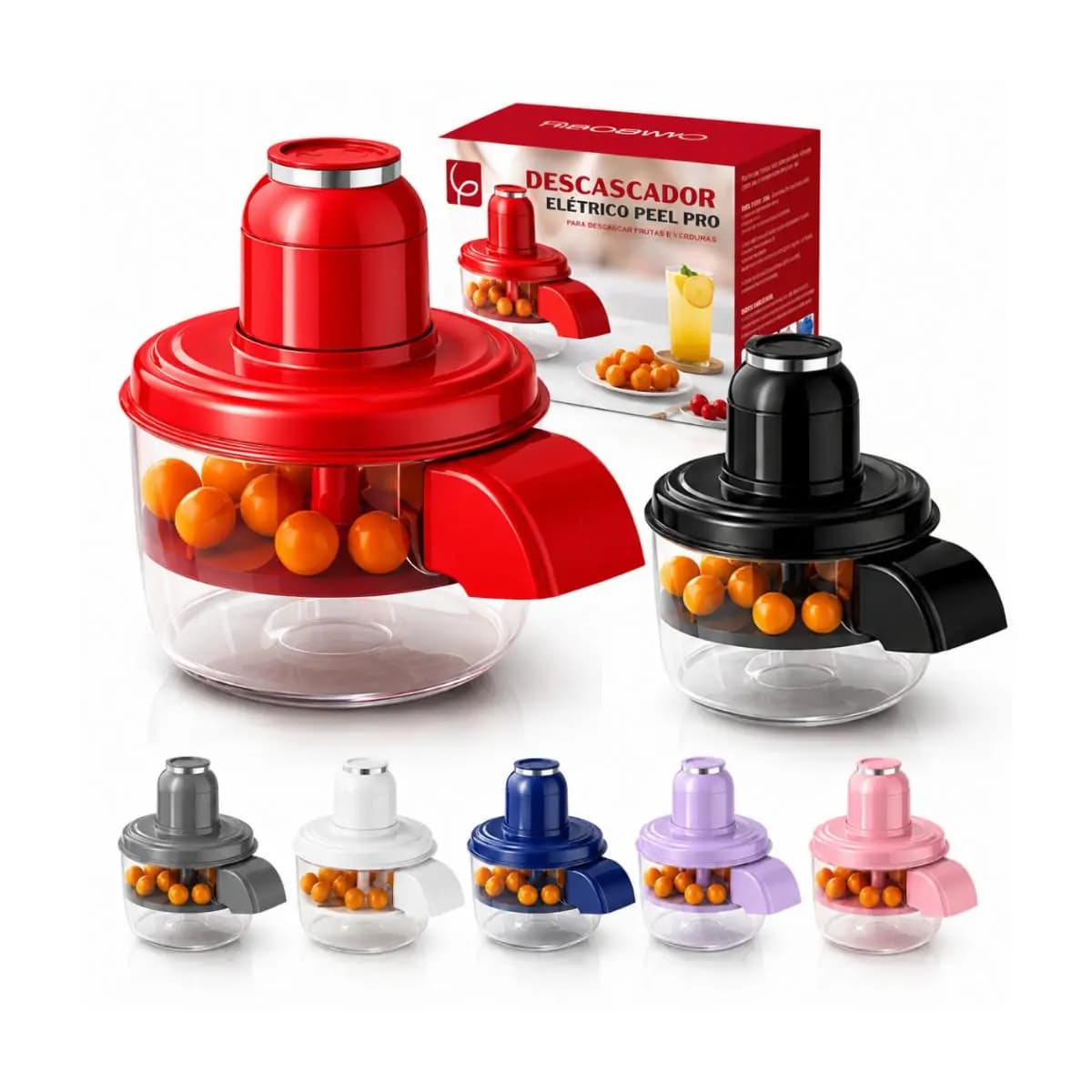 Descascador Elétrico de Frutas Automático para legumes verduras Alho USB Triturador Recarregável Epsilon portátil