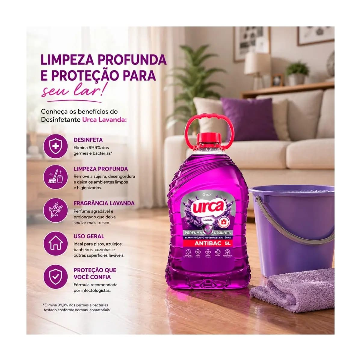 Desinfetante Urca Lavanda - 5l