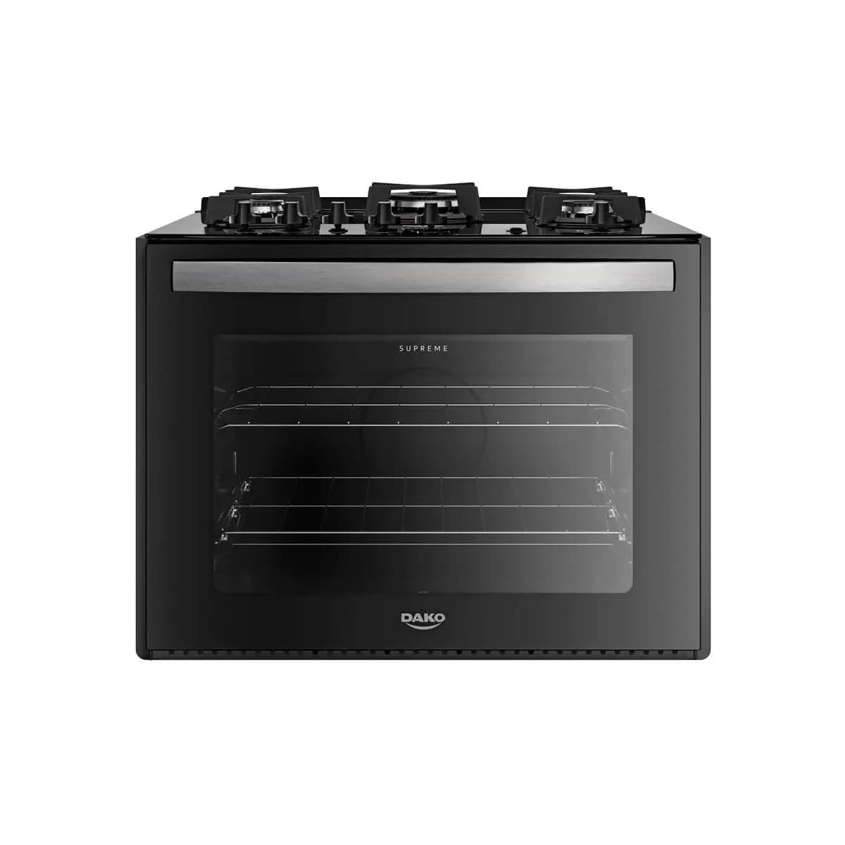 Fogão 5 Bocas Embutir Dako Supreme Mesa de Vidro Bivolt - Preto