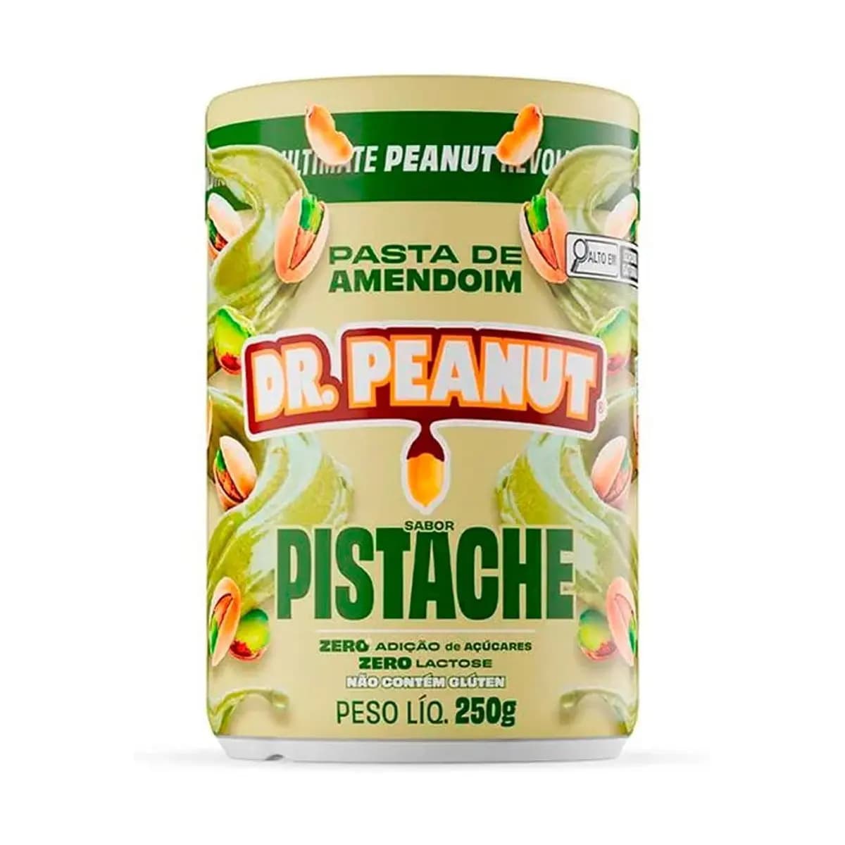 Dr. Peanut Pasta de Amendoim Sabor Pistache Pote 250g