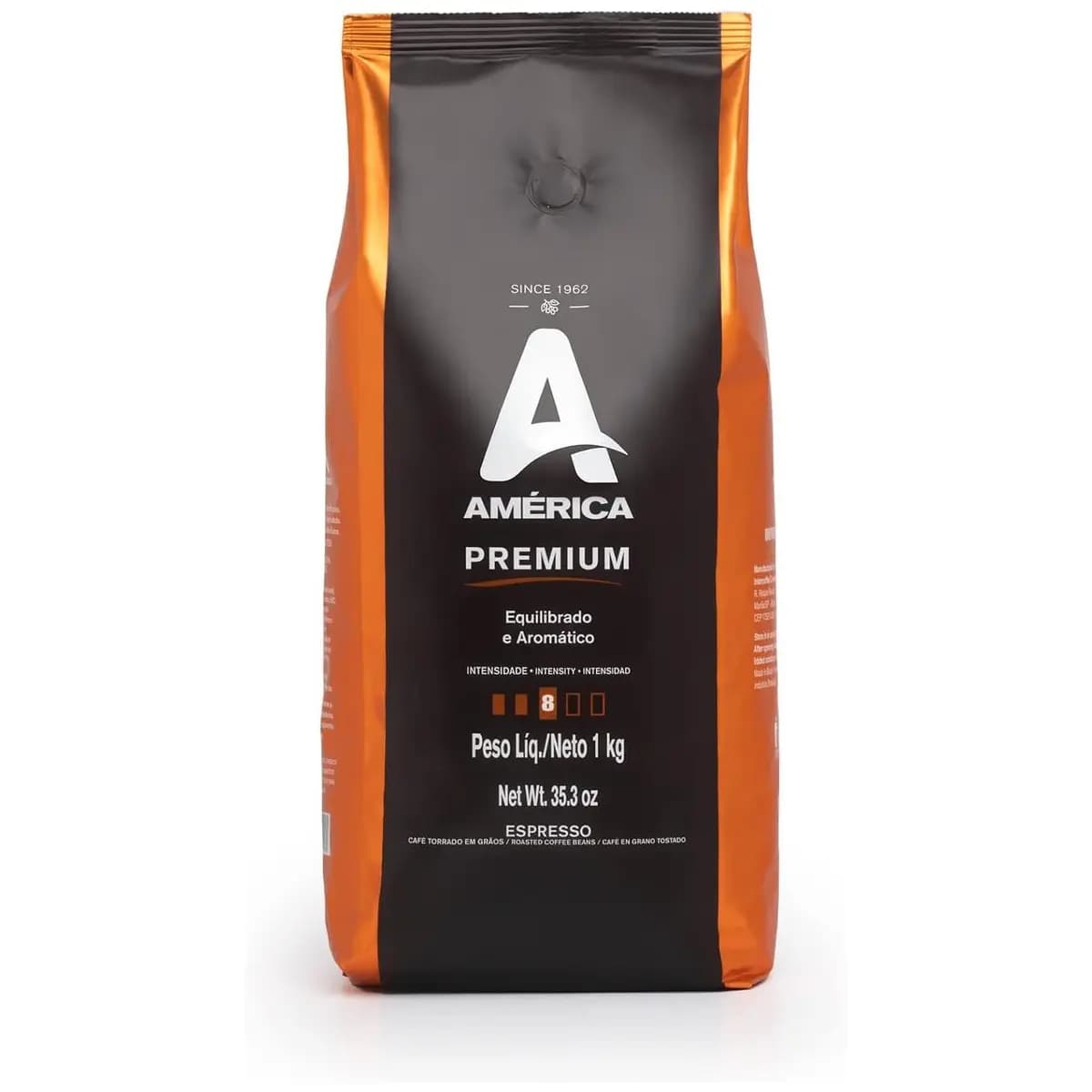 América Café Torrado Em Grãos Premium 1 Kg