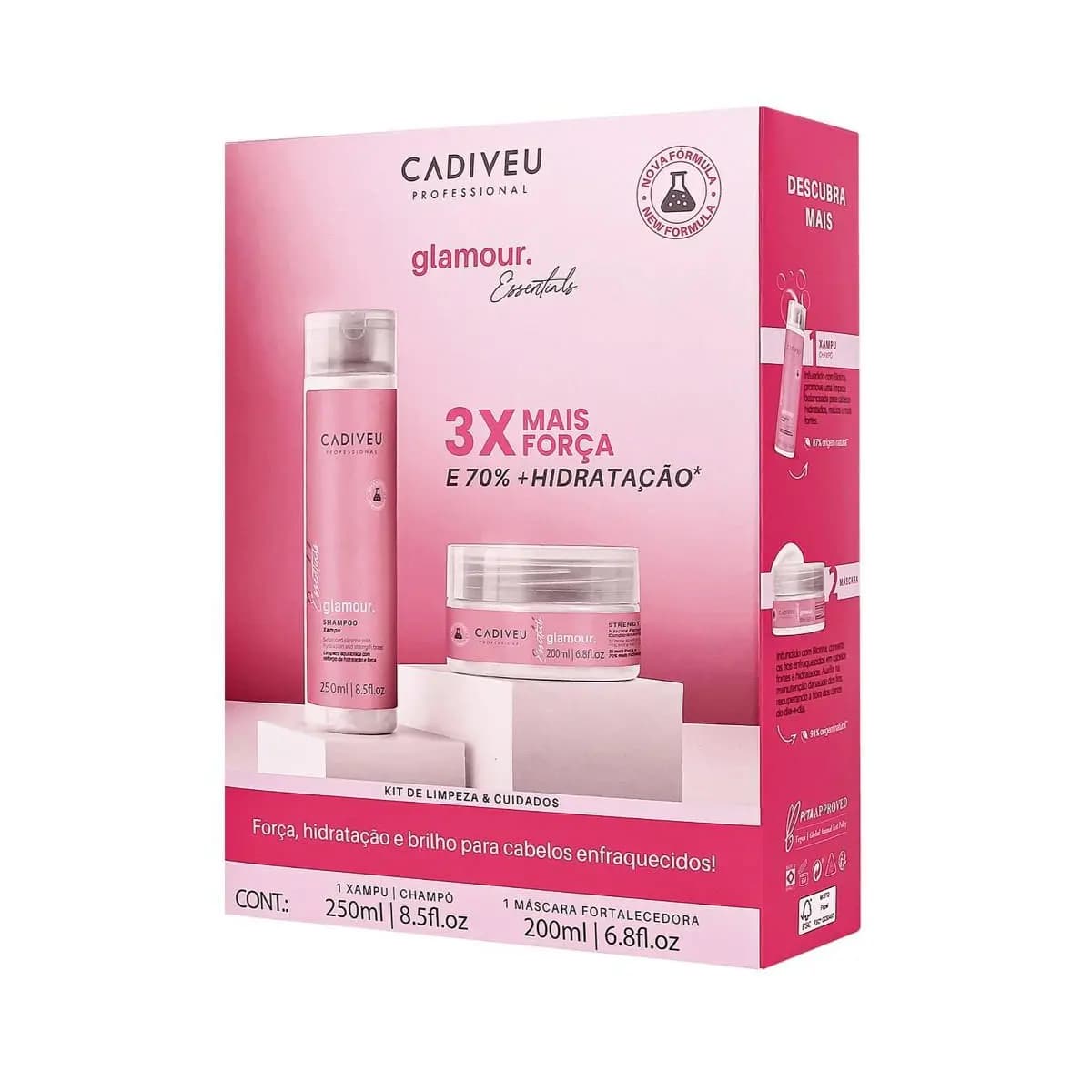 Kit Cadiveu Glamour Glossy Rubi Duo (2 Produtos)