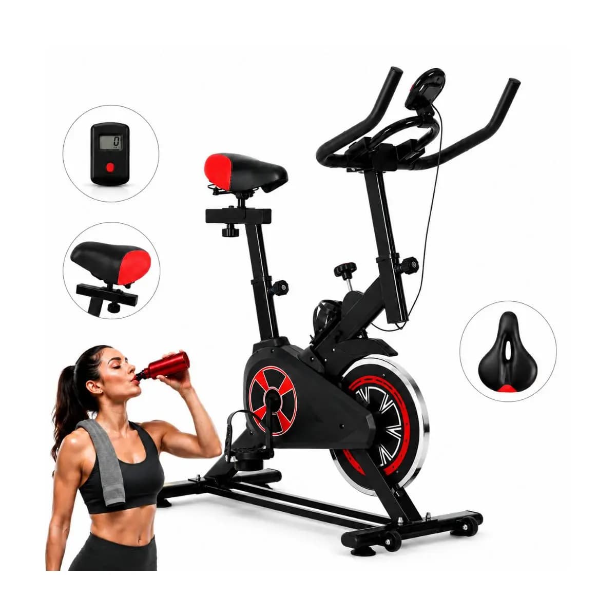 Bicicleta Ergometrica Profissional Bike Spinning 8kg Inercia Bicicleta Fitness