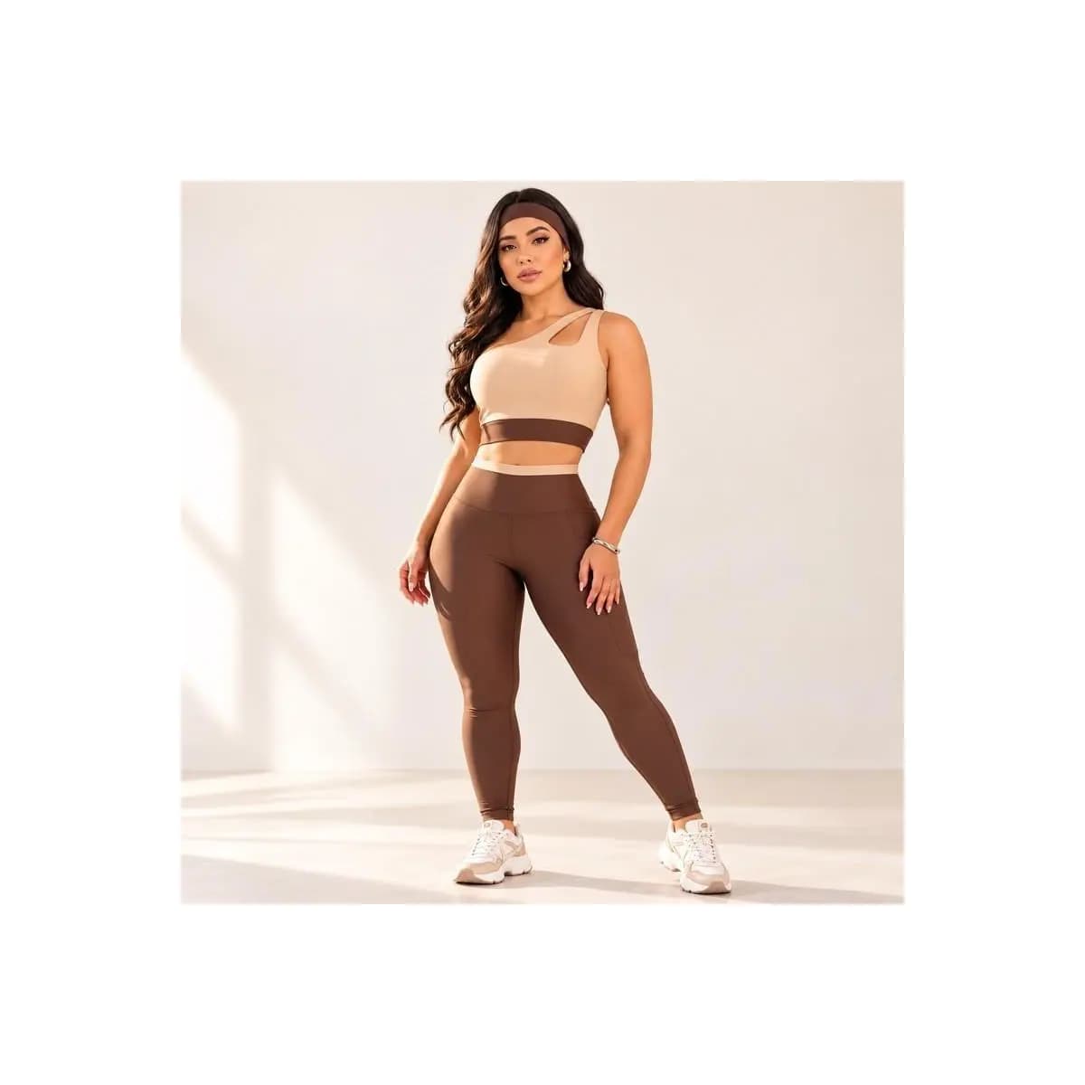 Conjunto Fitness Feminino Legging + Top Academia Suplex Zero Transparência