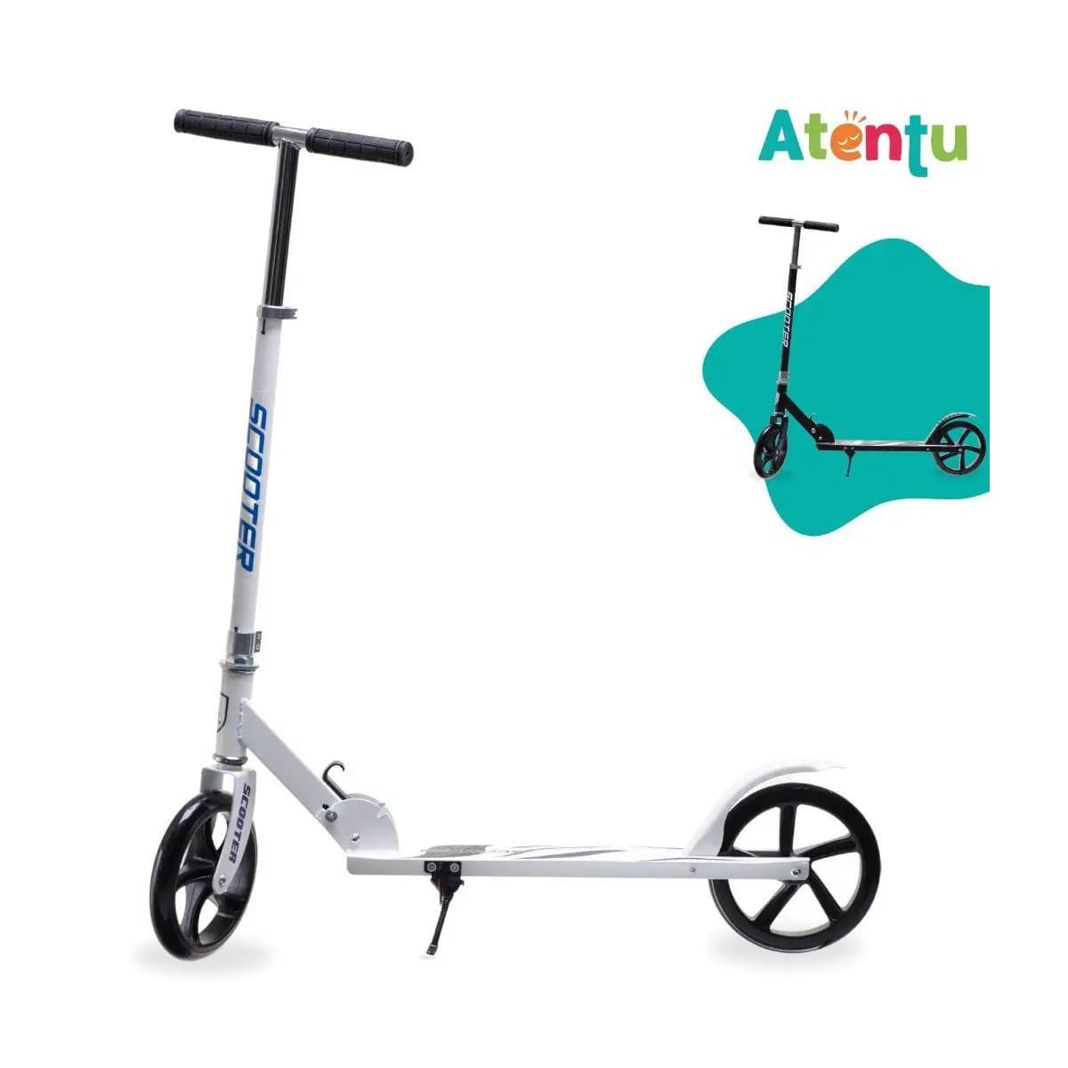 Patinete Adulto Juvenil 2 Rodas Dobrável Ajustável Até 100Kg