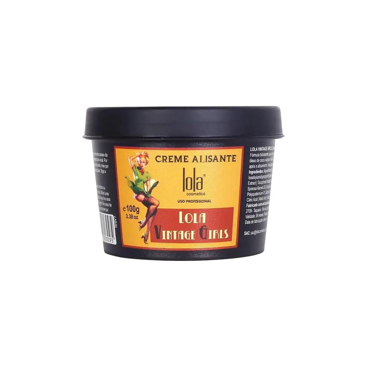 Hair Vintage Girl Creme Alisante 100g , Lola Cosmetics