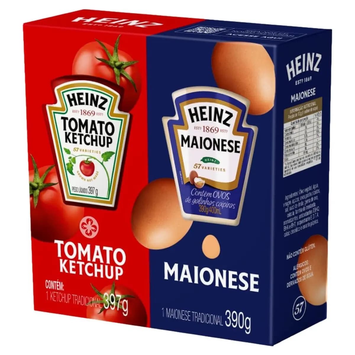 Heinz Pack Ketchup 397G + Maionese 390G