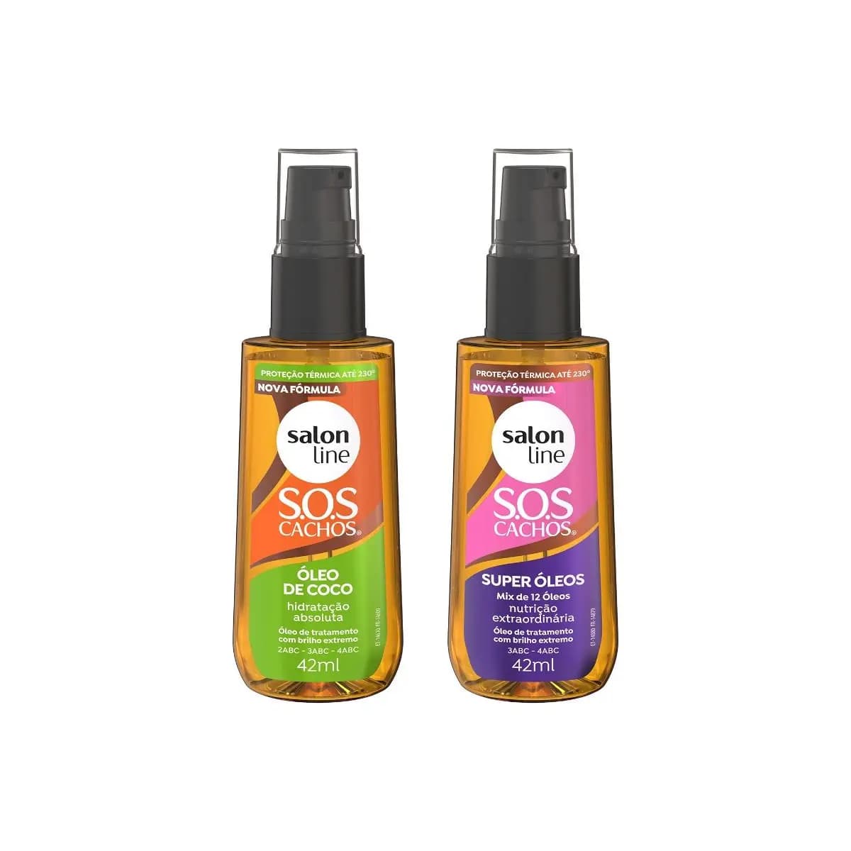 Kit SOS Cachos com Super Óleos e Óleo de Coco