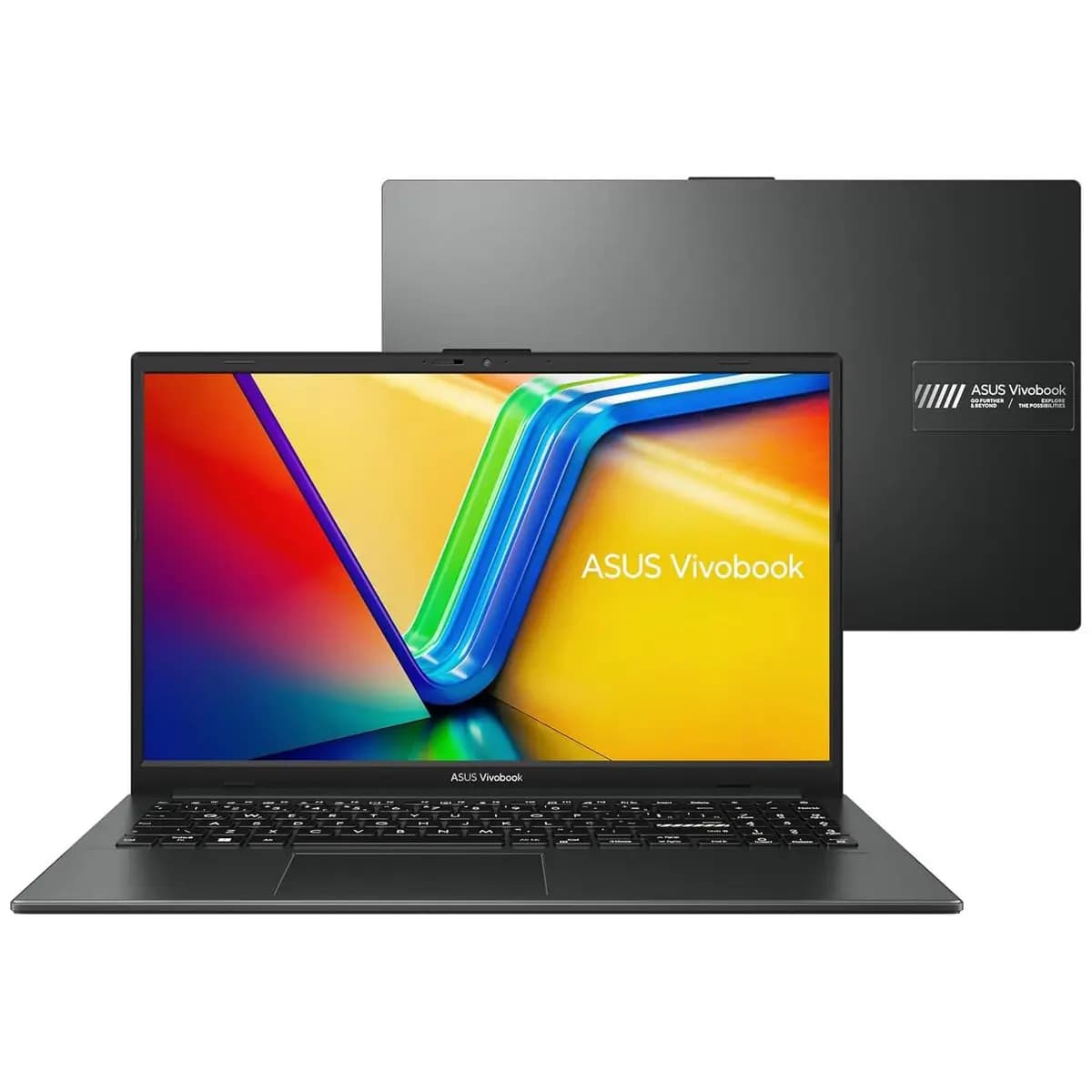 Notebook ASUS VivoBook Go 15, AMD RYZEN 5 7520U, 8GB, 256GB SSD, KeepOS, Tela 15,6" FHD, Mixed Black - E1504FA-NJ731