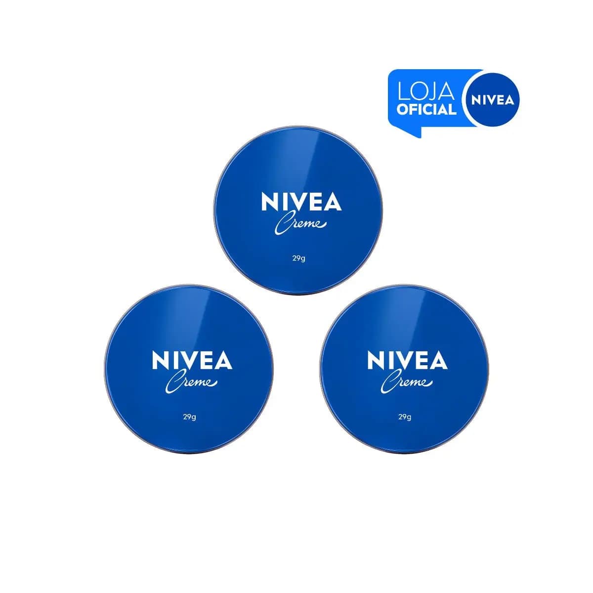 KIT NIVEA Creme Hidratante Lata 29g - 3 Unidades