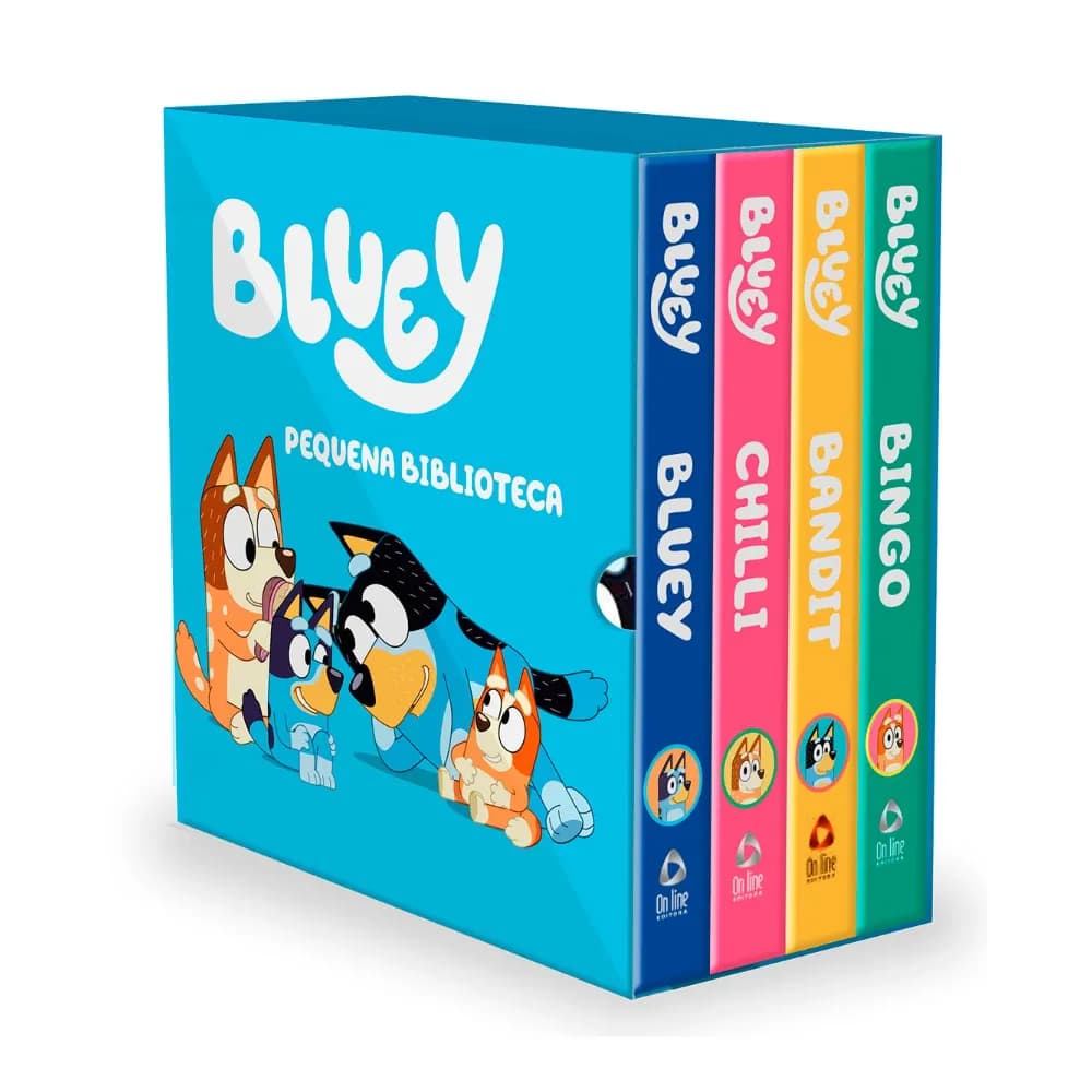 Bluey Pequena Biblioteca da Bluey - Box com 4 livrinhos