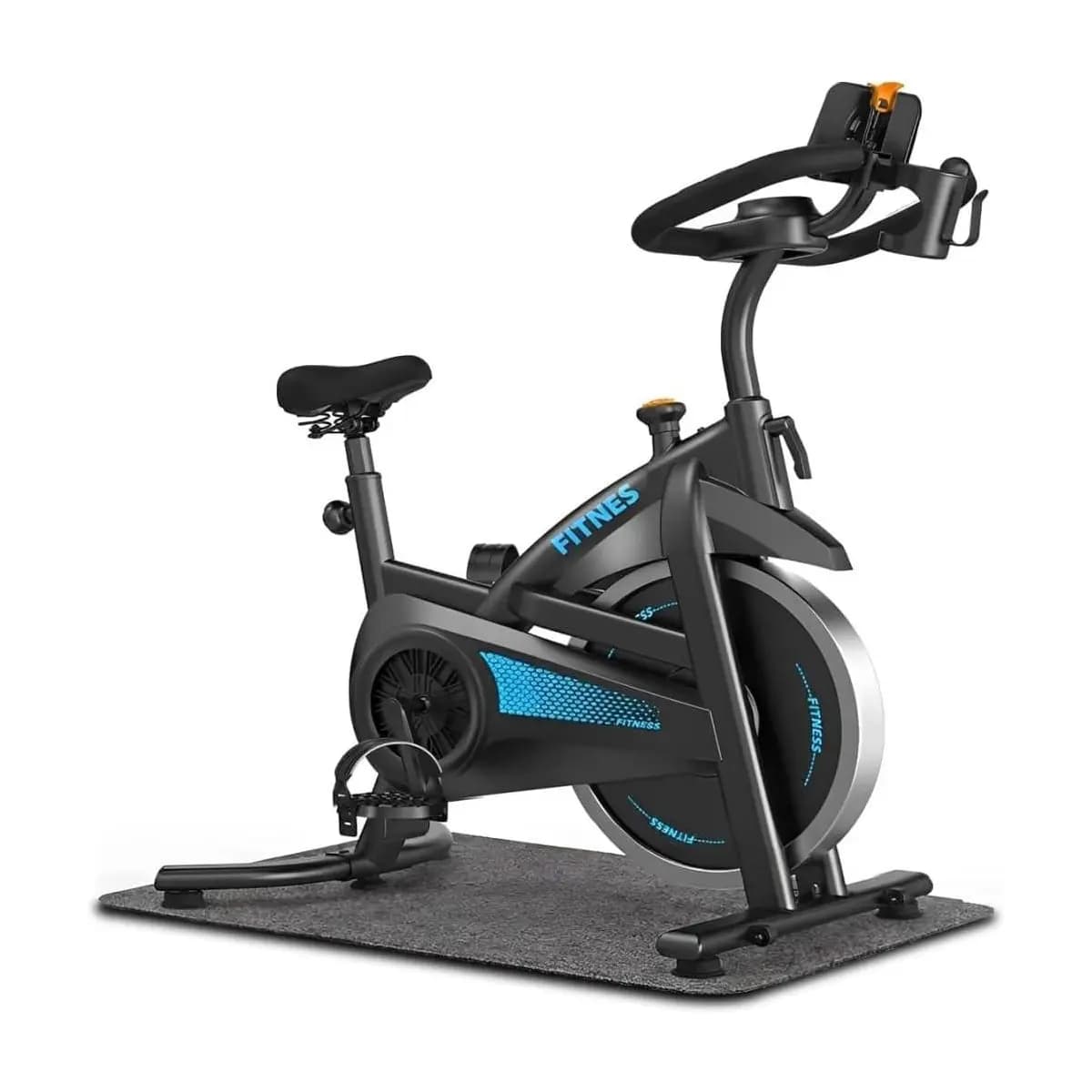 Bicicleta Spinning Com Roda De Inércia De 13kg Bicicleta de Spinning Personalizada, Bicicleta de Ciclismo Indoor para Fitness Suporta 150kg Sensor Cardíaco Monitor Digital Correia Silenciosa