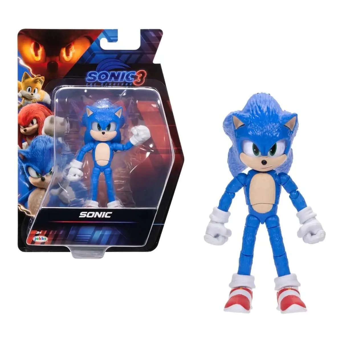Boneco Sonic 13cm Figura Articulada Filme Sonic 3 - Sunny