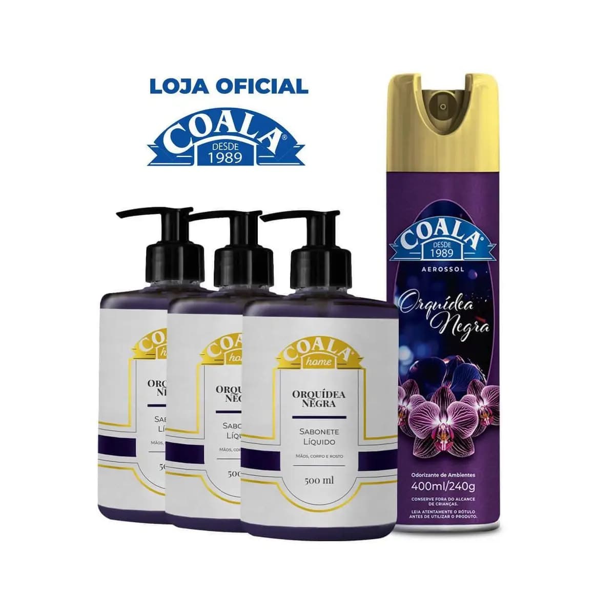 Kit Coala Orquídea Negra Sabonete + Aerossol