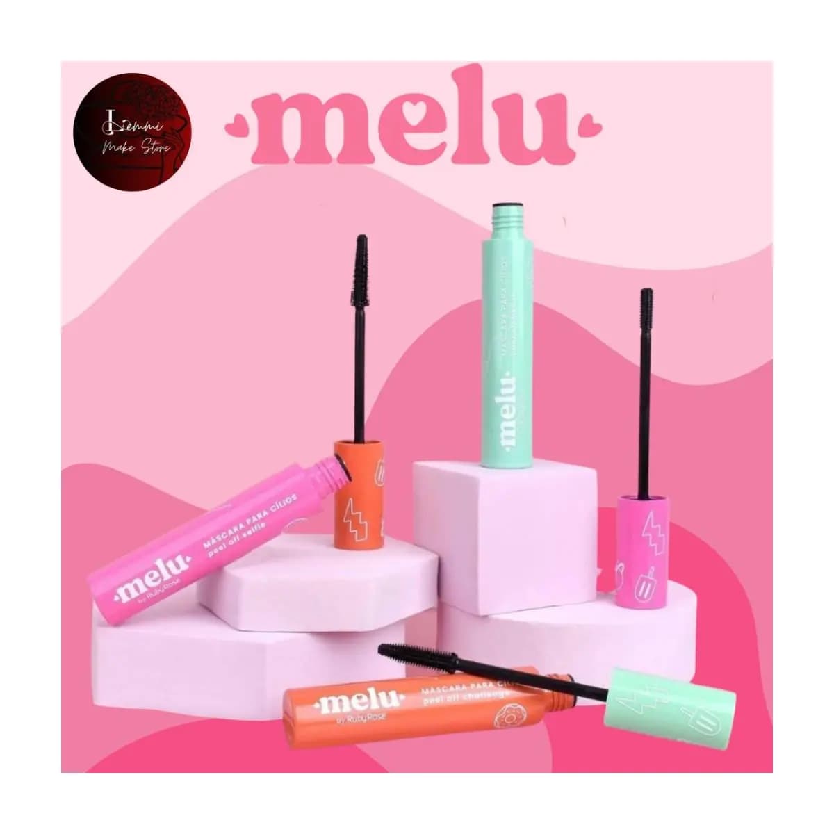 Mascara De Cilios Melu Ruby Rose Rimel Peel Off Alta Fixação