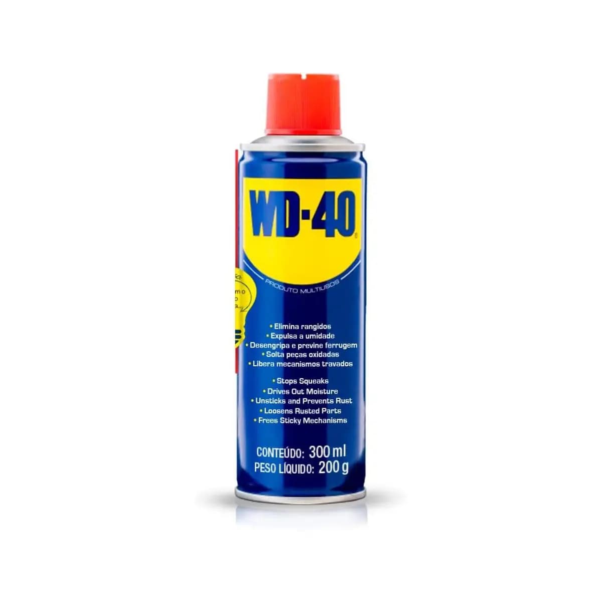 WD-40 Fórmula Original - Produto Multiusos Aerossol 300ml, 200g - Desengripa, lubrifica e protege contra ferrugem