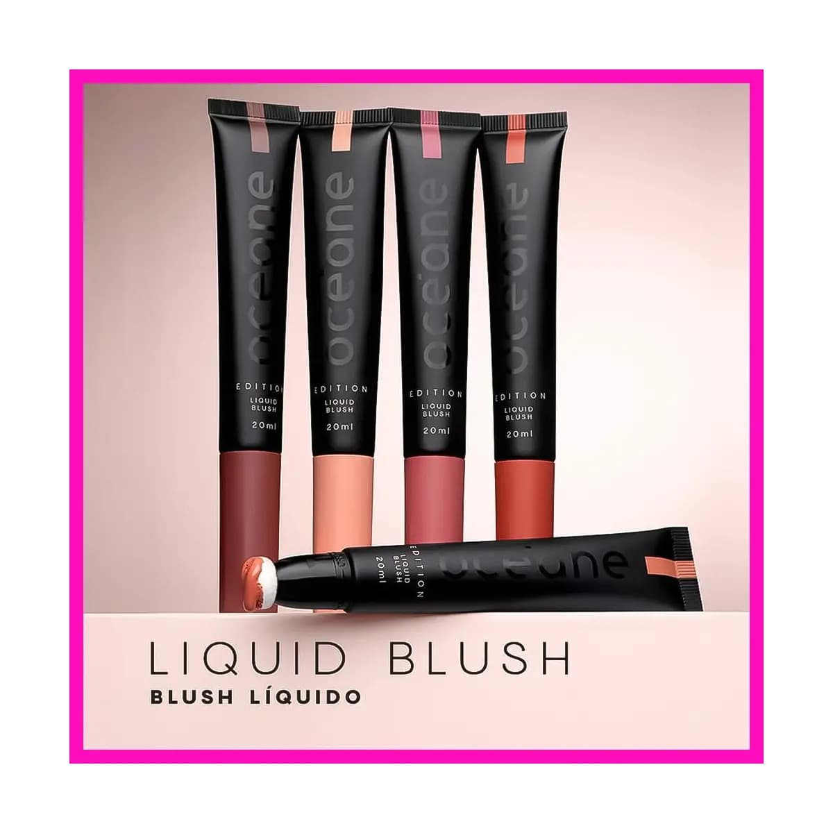 Océane Blush Liquido Liquid Blush 20ml (Multifuncional, pode ser usado no rosto, lábios e olhos.)