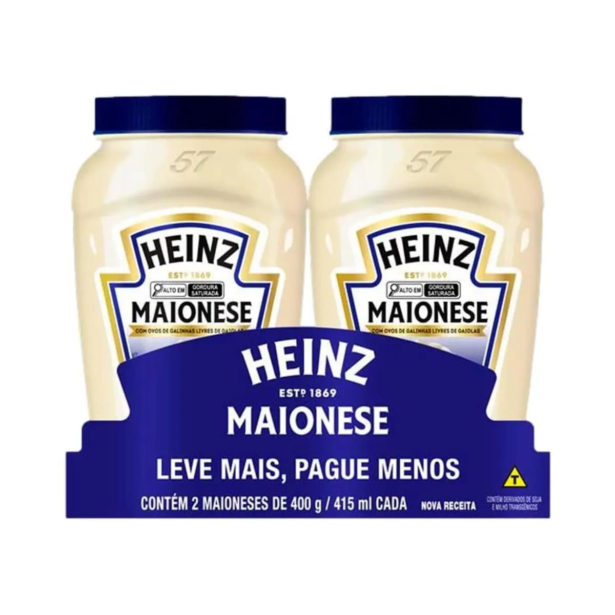 Heinz Pack Maionese Tradicional, 400G - 2 unidades