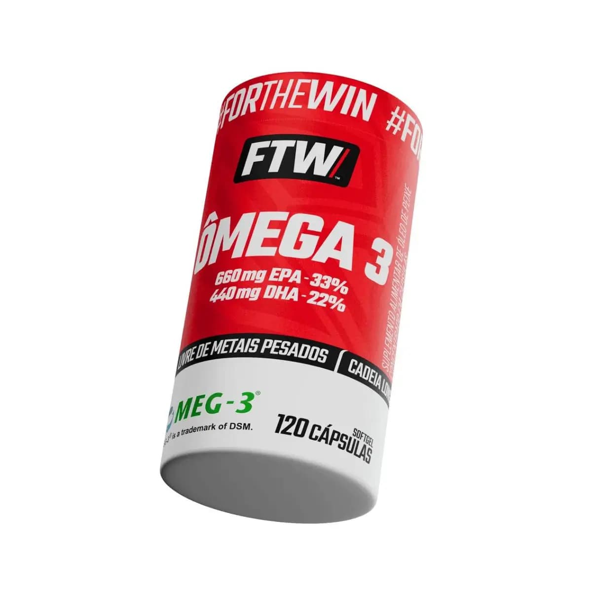 Ômega 3 MEG-3 120 Cápsulas - 660mg EPA e 440mg DHA - FTW