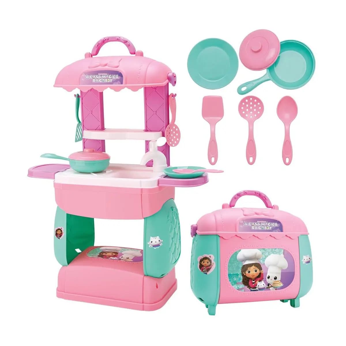 Cozinha De Brinquedo Infantil Completa Casa Mágica Da Gabby Com Acessórios - Bambola
