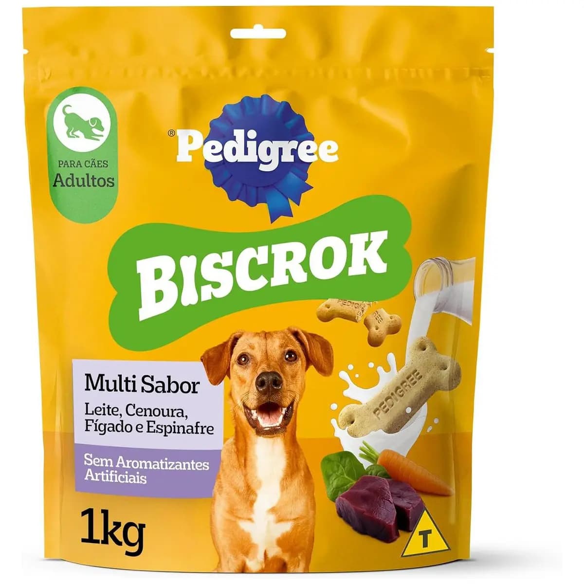 Biscoito Pedigree Biscrok Para Cães Adultos Multi, 1 kg