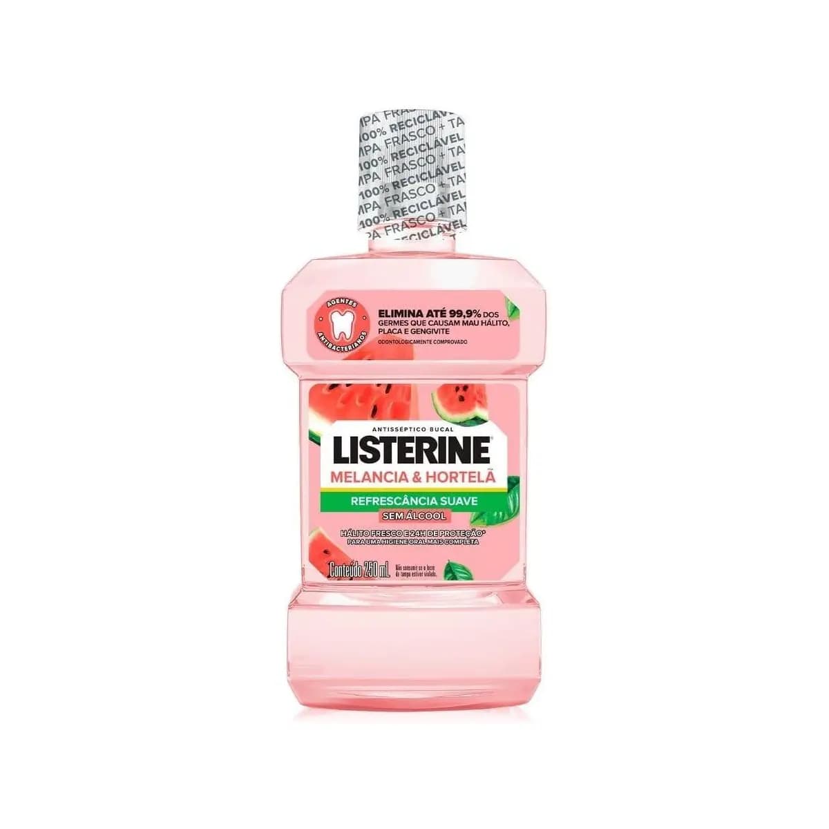 Enxaguante Bucal Listerine, Sem Álcool, Melancia e Hortelã, 250ml