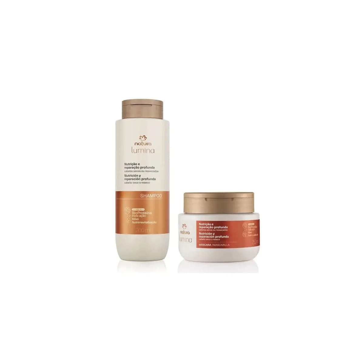 Kit Lumina Shampoo e Máscara Nutrição e Reparação