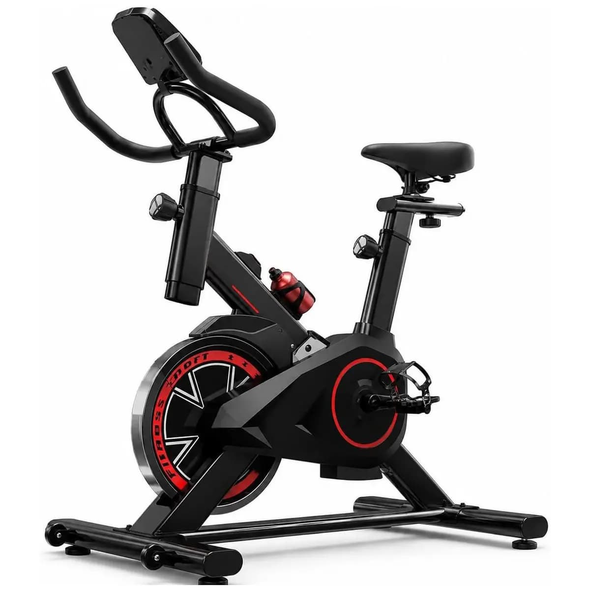Bicicleta Ergométrica Bike Spinning Bike Treino em Casa Academia Exercícios Cardio e Emagrecimento Design Confortável e Ajustável Vertical Silenciosa Ideal para Casa Linha Rhead Red High Premium