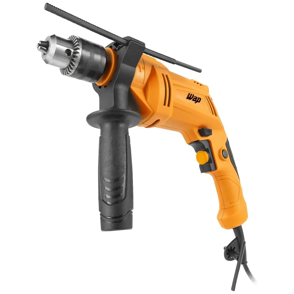 WAP Parafusadeira e Furadeira Impacto 3/8" WF 700FE W2, Limitador de Profundidade e Empunhadeira Auxiliar 40Nm 700W 220V