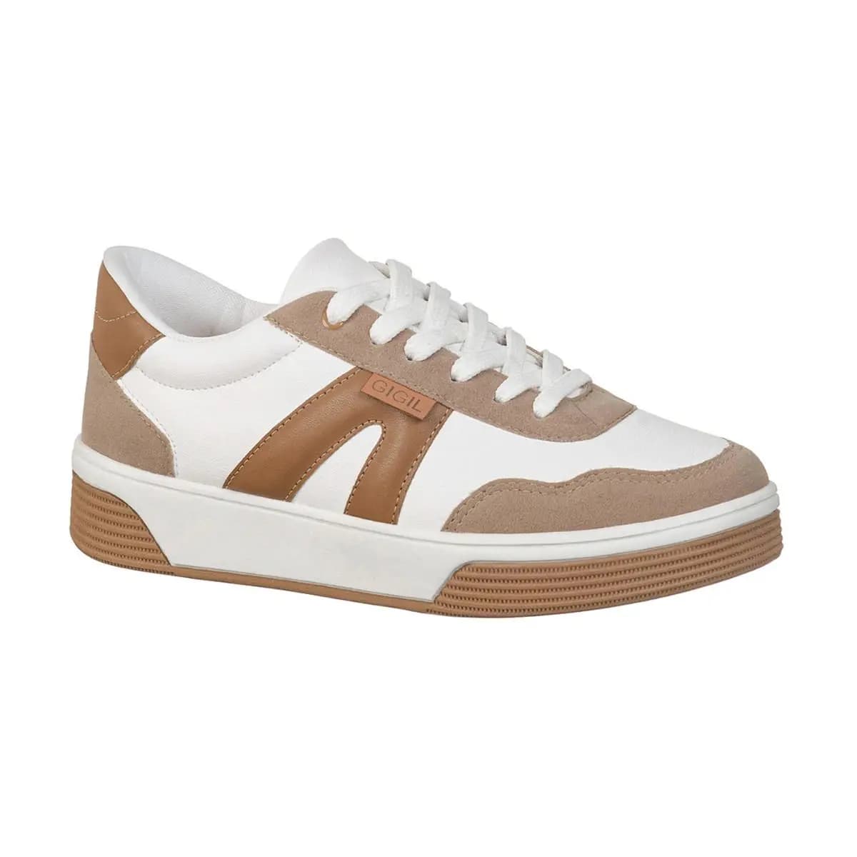 Tênis Feminino Casual Clássico Detalhe Recorte Lateral Moda Estilo Elegante Sky GiGiL
