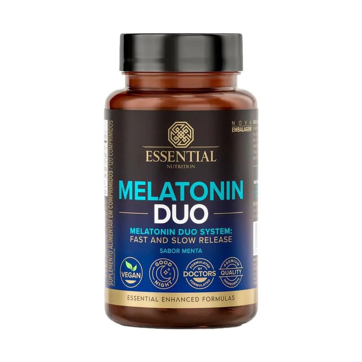 Melatonina Duo 120Caps sabor Menta - Essential Nutrition