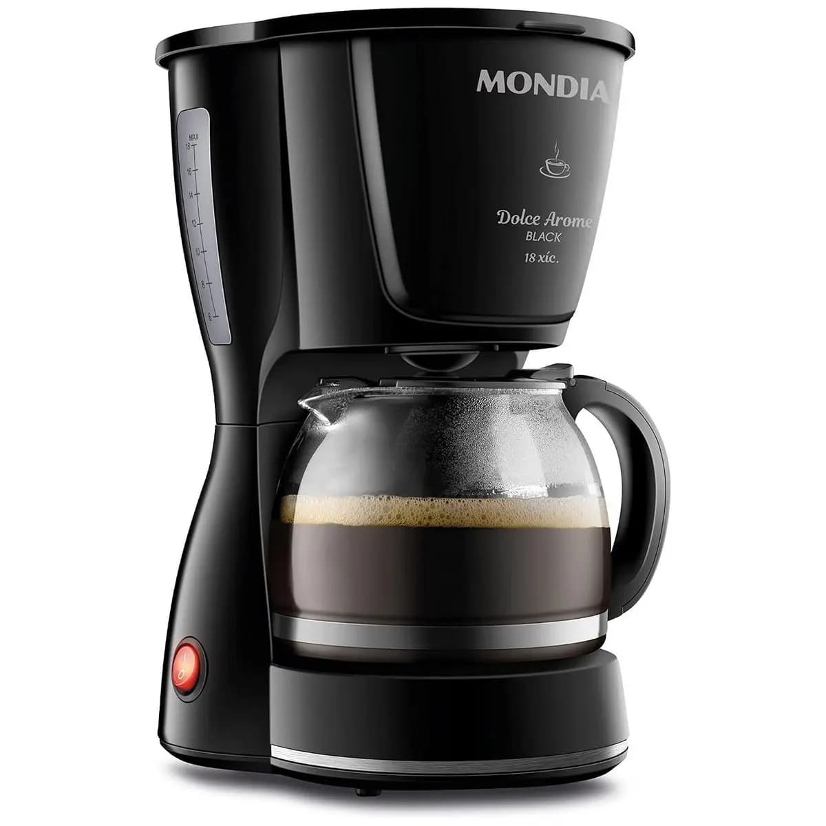 Cafeteira Elétrica Mondial Dolce Arome Black 18 Xícaras 110V