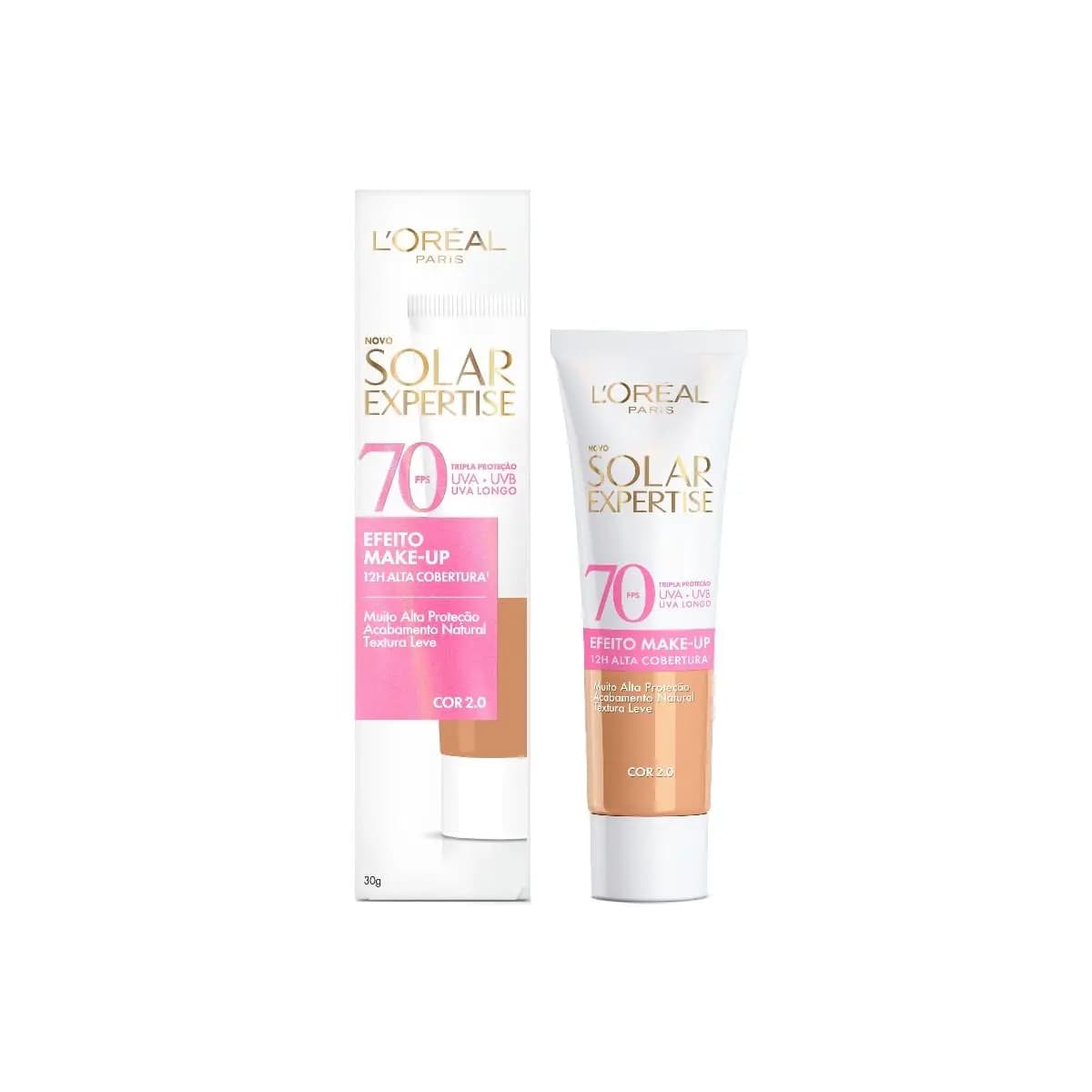 Protetor Solar Facial L'Oréal Paris Solar Expertise Efeito Make-Up FPS 70 - 30g
